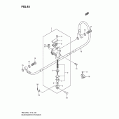 Схема узла: Задний тормозной цилиндр для Suzuki RM-Z250