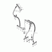 Схема узла: Передний тормозной шланг для Suzuki GS1000