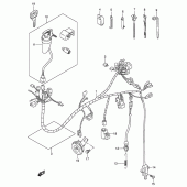 Схема вузла: Електропроводка Suzuki DR-Z250