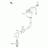 Схема узла: Система зажигания для Suzuki RM100