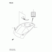 Схема узла: Накладка топливного бака для Suzuki VZ800 Intruder M800/ Boulevard M50