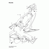 Схема вузла: Бічні панелі (Model l0) для Suzuki GSX1300 B-King