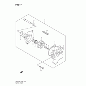 Схема узла: Водяной насос для Suzuki GSR750