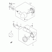 Схема вузла: Поворотники для Suzuki VZ800 Marauder