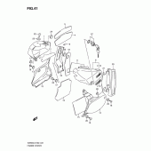 Схема вузла: Бічні панелі для Suzuki VZ800 Intruder M800/Boulevard M50