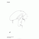 Схема узла: Переднее крыло (E03) для Suzuki GSX-R750