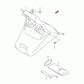 Схема вузла: Заднє крило для Suzuki AN650 Burgman (EU analogue of SkyWave)