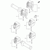 Схема вузла: Пульт управління рульової для Suzuki RF900