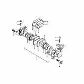 Схема узла: Задний тормозной суппорт для Suzuki GS1000