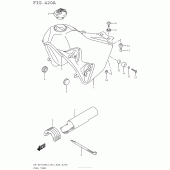 Схема вузла: Паливний бак (Dr-Z400Sml5 E03) для Suzuki DR-Z400 DR-Z400SM
