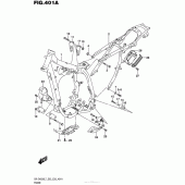 Схема вузла: Рама для Suzuki DR-Z400 DR-Z400S