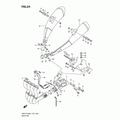 Схема узла: Выхлопная система (Gsx-r1000l1 e21) для Suzuki GSX-R1000