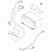 Схема вузла: Акумулятор для Suzuki AN400 Burgman (EU analogue of SkyWave)