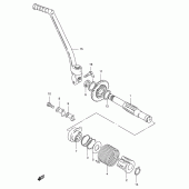 Схема вузла: Кікстартер (Model w/x) для Suzuki DF200