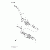 Схема вузла: Кікстартер для Suzuki DR200 DR200SE
