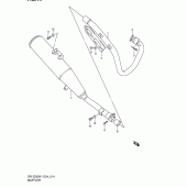 Схема вузла: Вихлопна система для Suzuki DR-Z250