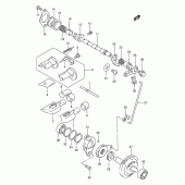 Схема узла: Клапан выхлопа для Suzuki RMX250