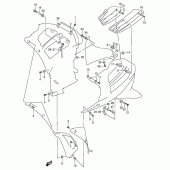 Схема вузла: Кріплення обтічників для Suzuki RF900