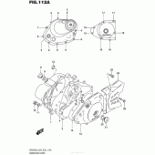 Схема вузла: Кришки картера для Suzuki DR200 DR200S