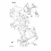 Схема узла: Крепежные элементы переднего обтекателя для Suzuki GSX-R750