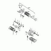 Схема узла: Подножки для Suzuki GS1000