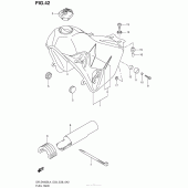 Схема вузла: Паливний бак (Dr-Z400Sl4 E03) для Suzuki DR-Z400 DR-Z400S