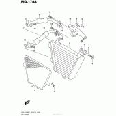 Схема вузла: Олійний охолоджувач для Suzuki GSX-R1000