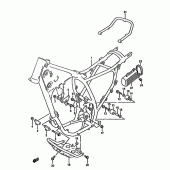 Схема вузла: Рама (Model l) для Suzuki DR350