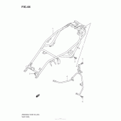 Схема узла: Кронштейн сиденья для Suzuki AN650 Burgman (EU analogue of SkyWave)