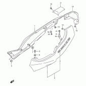 Схема вузла: Бічні панелі (Gsf600sx/sux) для Suzuki GSF600 Bandit S
