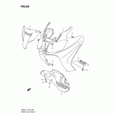 Схема узла: Передний обтекатель (An650al1 e51) для Suzuki AN650 Burgman (EU analogue of SkyWave)