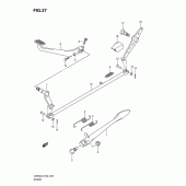 Схема узла: Подножка & Задний тормоз для Suzuki VZ800 Intruder M800/ Boulevard M50