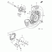Схема вузла: Заднє колесо Suzuki VS800 Boulevard S50