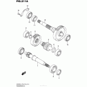 Схема вузла: Трансмісія для Suzuki UH200 Burgman