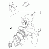 Схема вузла: Повітряний фільтр для Suzuki RMX250