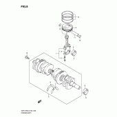 Схема вузла: Колінчастий вал & Поршень для Suzuki GSF1250 Bandit