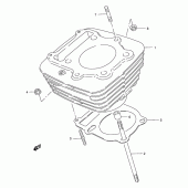 Схема узла: Цилиндр для Suzuki GZ250 Marauder
