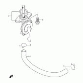 Схема вузла: Паливний кран Suzuki RM250