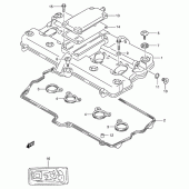 Схема вузла: Клапанна кришка Suzuki GSX600 Katana