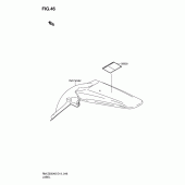 Схема вузла: Інформаційні наклейки для Suzuki RM-Z250