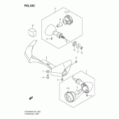 Схема узла: Поворотники (Vzr1800zk8/zu2k8/zl0/zufl0) для Suzuki VZR1800 Intruder M1800R/ Boulevard M109R