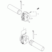 Схема узла: Пульт управления рулевой (Model k4) для Suzuki VL1500 Intruder LC