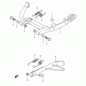 Схема вузла: Підставка для Suzuki AN400 Burgman (EU analogue of SkyWave)