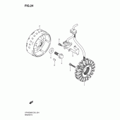 Схема узла: Статор & Ротор для Suzuki SFV650 Gladius