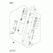 Схема вузла: Передня вилка (Sv650sul2 e24) для Suzuki SV650