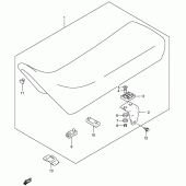 Схема вузла: Сидіння (Model k2/k3/k4 e6, e24) для Suzuki DR200 DR200SE