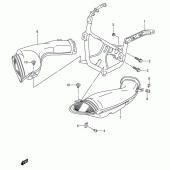 Схема вузла: Кріплення обтічників для Suzuki GSX-R600
