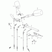 Схема узла: Руль & Тросики (Model y/k1) для Suzuki GSX-R750