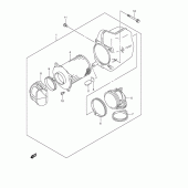 Схема вузла: Передній фільтр для Suzuki VZ800 Marauder