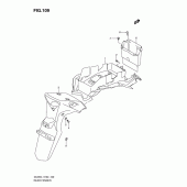 Схема вузла: Заднє крило (Dl650l1 e2) для Suzuki DL650 V-Strom
